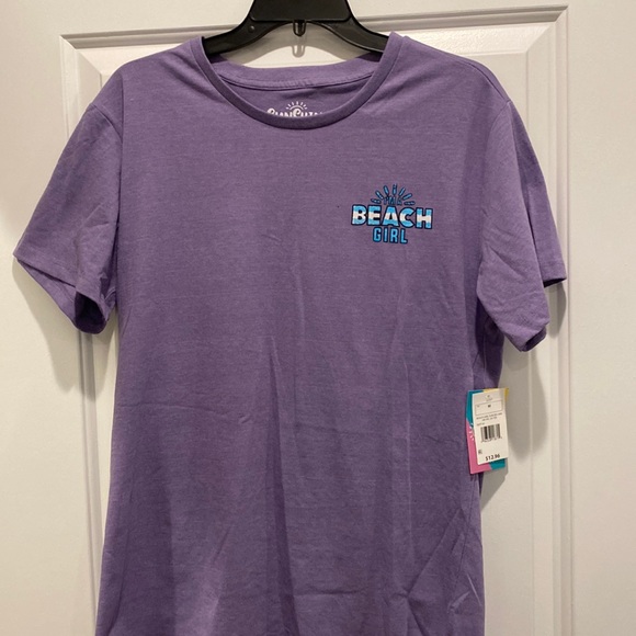 Medium Purple Beach Girl Tee shirt. New with tags - Picture 1 of 4